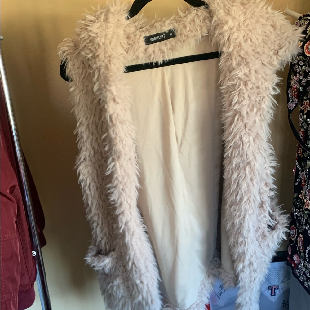 fluffy cardigan